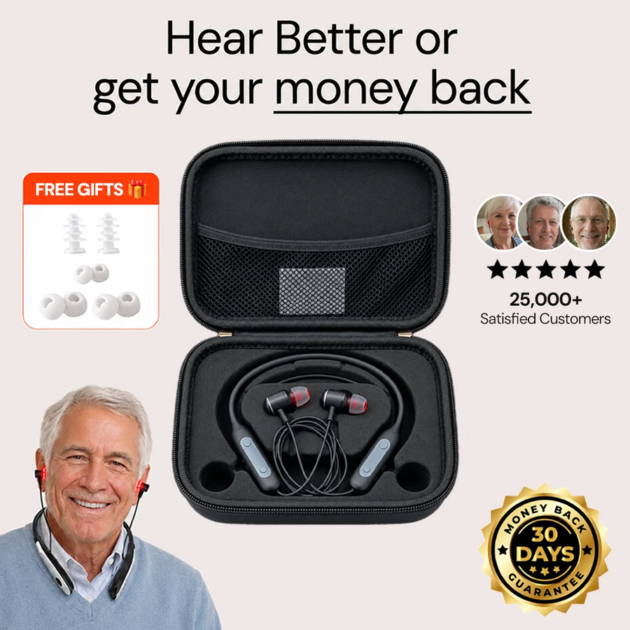 Red Light Therapy Earbuds for Age Related Hearing Loss