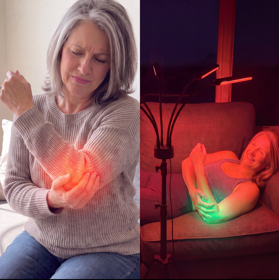 Man relaxing in bed under the Red Light Lantern