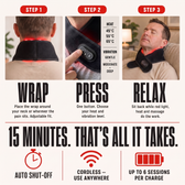 Wrap. Press. Relax. 15 minutes.