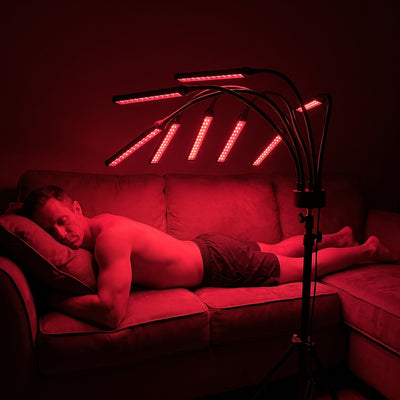 Customer lying face-down under the Red Light Lantern