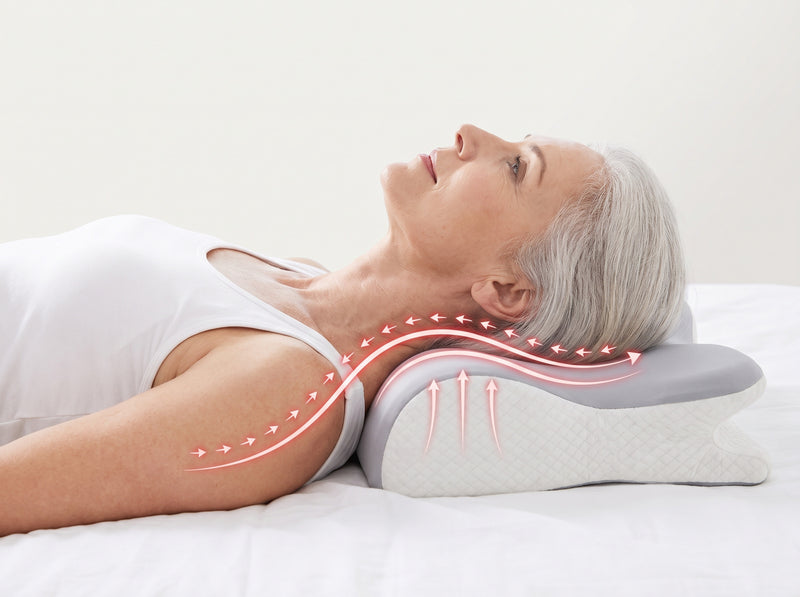 The contour supports the natural curve of the neck