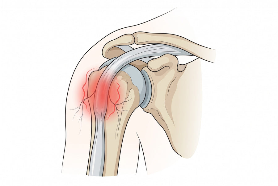 The critical zone of the rotator cuff tendon — the inch with the poorest blood supply