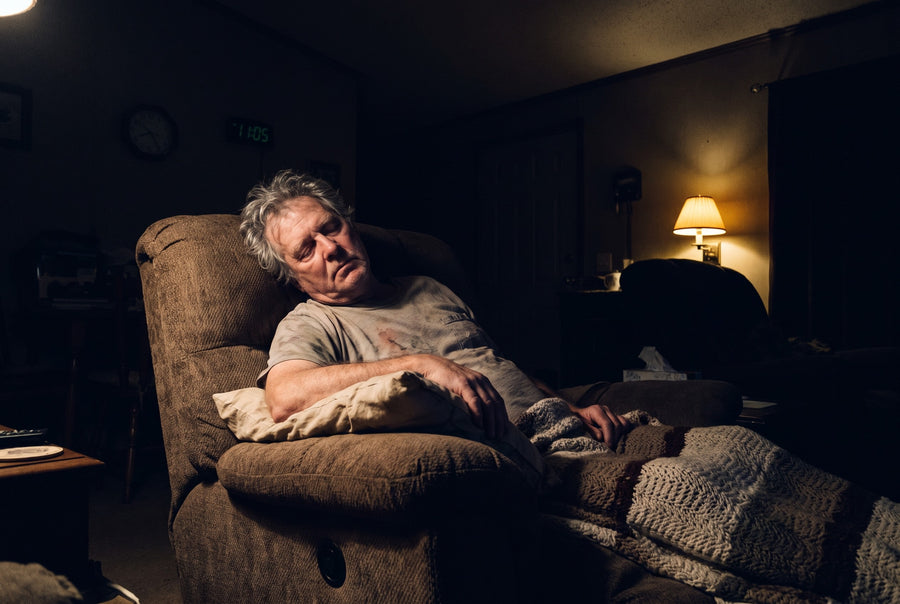 Another night sleeping upright in the recliner