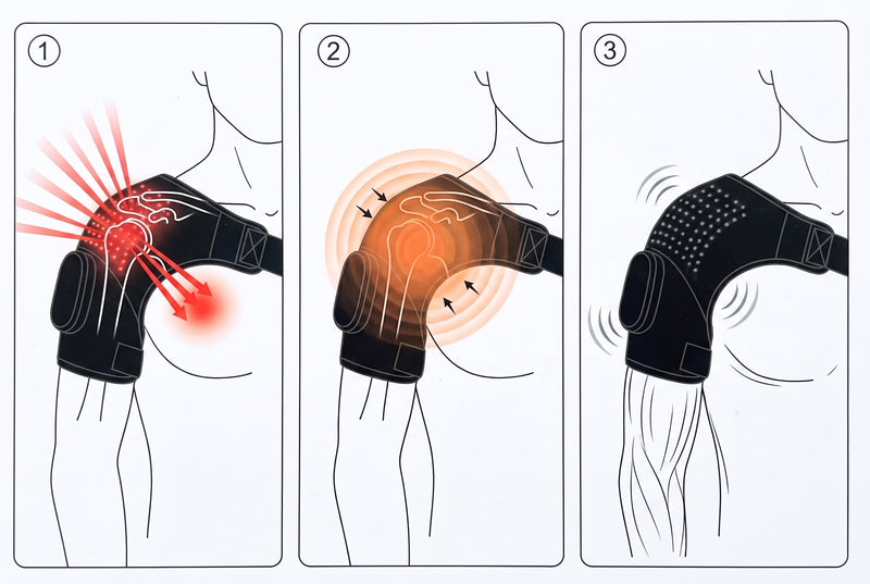 Three release-mode massage programs unclamping the guard muscles